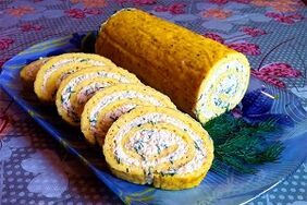 rollito de huevo con pavo para potenciar